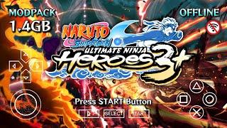 NARUTO Ultimate Ninja HEROES 3+ PPSSPP Android Offline Mod Naruto Heroes 3 Graphics HD | Gameplay