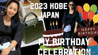 My birthday celebration 2023  eating lunch luxury window shopping &more … Kobe japan 