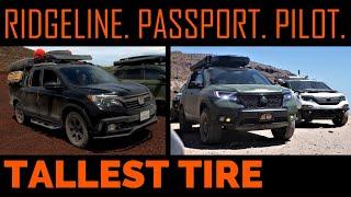 TALLEST TIRE?  On a Passport/Pilot/Ridgeline