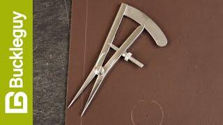 BG Leather Wing Divider Compass | Buckleguy Tools Demo