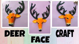 How to make 3D Deer Head #bestfromwaste #diy #️ Craft Lover ️