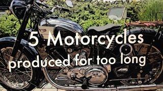 5 Motorcycles that were in production for too Long   4K