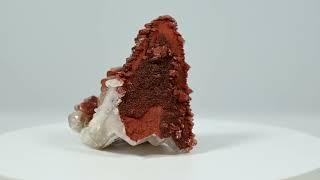 Two colors Pagoda red calcite very complete | Rare Crystal World