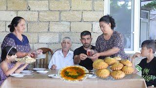 Azərbaycanda Səhər yeməyi Süfrəsi | Nahara Qaşıq Xəngəli | Bakı Kənd Həyatı