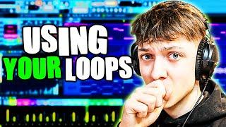 PAKZZ MAKING BEATS LIVE | USING VIEWERS LOOPS