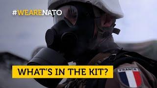 What's in the kit of a French  CBRN defence specialist?