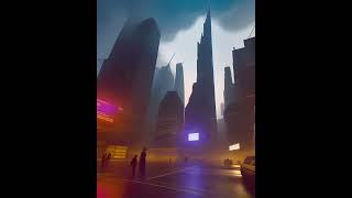 Futuristic Cityscape - AI Generated Video | Stable Diffusion