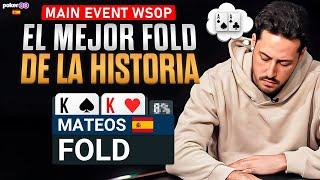 ADRIÁN MATEOS HACE el MEJOR FOLD de la HISTORIA en el MAIN EVENT de WSOP