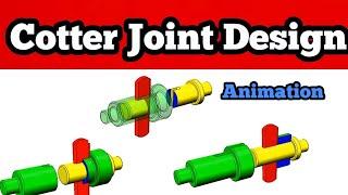 Cotter Joint Failure Animation || Design of Cotter Joint Animation || Cotter Joint Animation