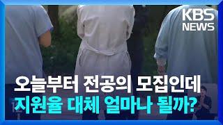 오늘(22일) 부터 하반기 전공의 모집·의사 국가시험 접수인데…과연 지원율은?  / KBS  2024.07.22.