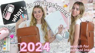 what's in my backpack 2024 + school supplies haul