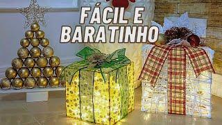 DECORAÇÃO DE NATAL LINDA E MUITO BARATA QUE VOCÊ MESMO PODE FAZER EM CASA!