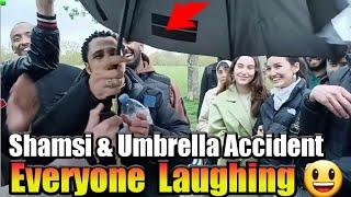 Shamsi & Umbrella Accident! Speaker's corner