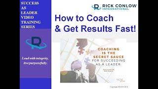 How to Coach Employees and Get Results Fast-Leadership Training