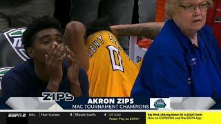 Kent State player forgets the score and fouls Akron to lose the game