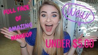 FULL FACE OF MAKEUP USING PRODUCTS UNDER $5 | Drugstore Makeup | Morgan York