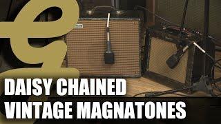 Daisy Chained Vintage Magnatone Amps