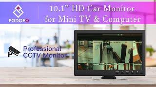 10.1” HD Car Monitor for Mini TV & Computer Display(K0202)functions display+installation guide