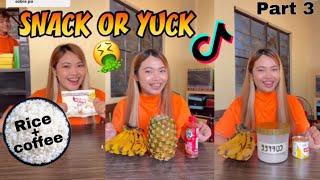 TIKTOK WEIRD FOOD COMBINATIONS (Part 3) Snack or yuck? | Lennie Enverga