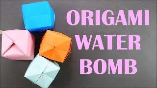 How To Make Origami Waterbomb - Paper Balloon Easy Tutorial for Beginners - Paper Bomb