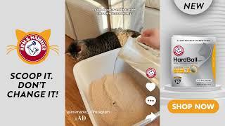 ARM & HAMMER HardBall™ Lightweight Litter! Scoop It. Don't Change it!