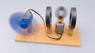 100% Self Running Free Energy Fan Device From DC Motor And Magnet