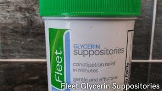 In Hand Review of Fleet Glycerin Suppositories, Adult Size