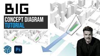 Concept Diagram Like BIG Architects in 10 Mins (Quick & Easy)