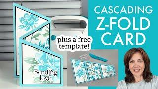 Cascading Z-Fold Card - PLUS a FREE Template!