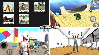 New Super Fast Ramp Challenge Track+JCB Work+Riksha Indian Bikes Driving 3d | New Update