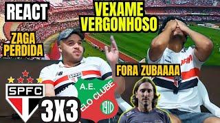 REACT SÃO PAULO 3 X 3 VELO CLUBE PRIMEIRO VEXAME DO ANO - VERGONHOSO -  PAULISTA 2025