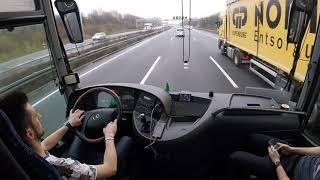 Mercedes-Benz Tourismo Bus Coach POV Germany Autobahn POV/Dash Cam