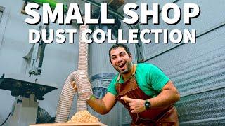 Easy Dust Collection System for any Small Shop!  Basics and Setup Wall Mounted - Woodworking