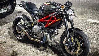 Ducati monster cafe racer !! Full carbon fiber !! เพียวคาร์บอนฟูล ราคาครึ่งแสน