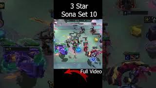 3 STAR Sona ⭐⭐⭐ | TFT Set 10 #dtcl #teamfightactics #tft