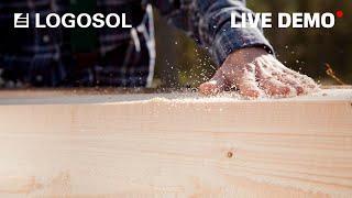 LOGOSOL | LIVE DEMO: DIY - Camp shelter, startup with the B1001 Band sawmill