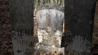 Historic Headstone found in Old Slave Cemetery | Mahone Ingram Cemetery