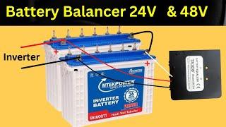 Battery Balancer (BMS) Lead Acid ,Tubular Solar Battery 24V 48V #solar #solarenergy #battery