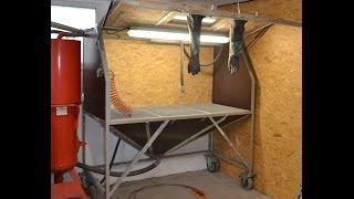 Eigenbau Sandstrahlkabine Sandstrahler DIY Sandblasting cabinet Sandblaster Homemade