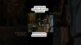 Frustrated UPSC Aspirant condition after giving CSAT this year  #upsc #memes