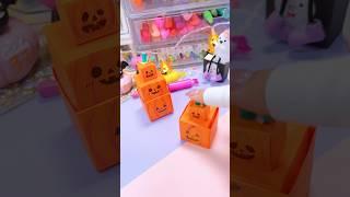3段かぼちゃプッシュポップの作り方ハロウィン仕様の折り紙おもちゃ🪄#shorts #halloween