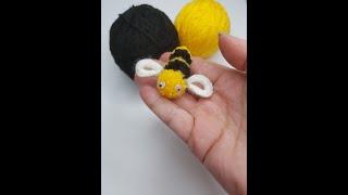 DIY Pompom bee || Making wool toys