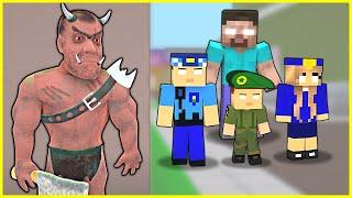 KEREM KOMİSER VE AİLESİ HEROBRİNE OLDU!  - Minecraft