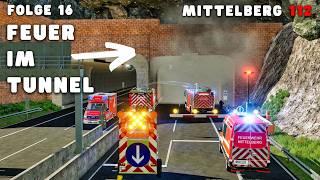 MITTELBERG 112 - FEUER IM TUNNEL! Grosse Rauchwolke sorgt für Feuerwehreinsatz 