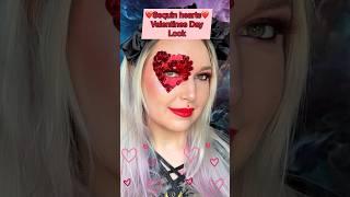 Sequin Heart Makeup️ #makeup #makeuptutorial