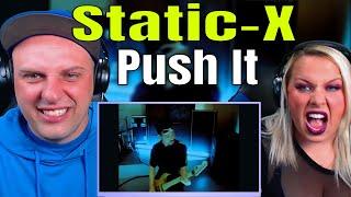 Reaction To Static-X - Push It (Official Music Video) | Warner Vault | THE WOLF HUNTERZ REACTIONS