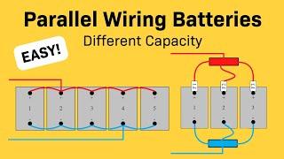 How to Charge Batteries in Parallel With Different Capacity