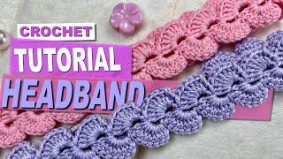  HEADBAND CROCHET - TUTORIAL STEP BY STEP - DIY