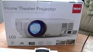 RCA Home Theater Projector RPJ116 Part I - Setup and Hands-on