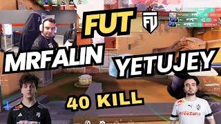 FUT MRFALIN VE YETUJEY RADIANT ELONUN AKLIYLA OYNUYOR VALORANT 16 ROUND 40 KILLS RANKED